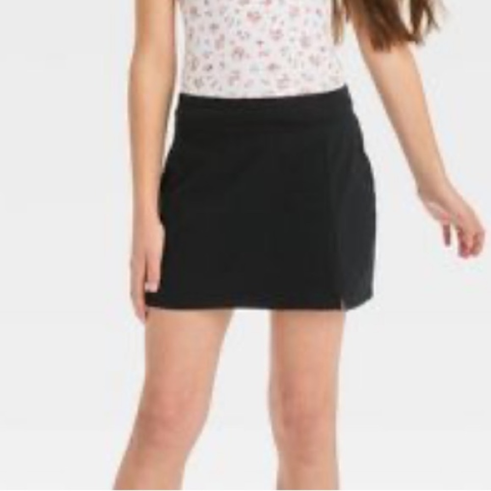 High-rise knit skort